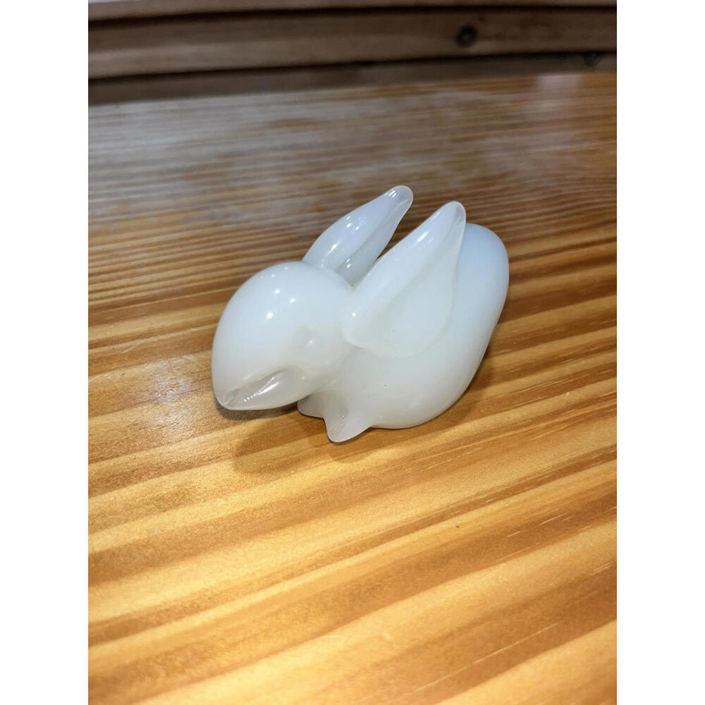 VTG  Glass Bunny Rabbit Figurine